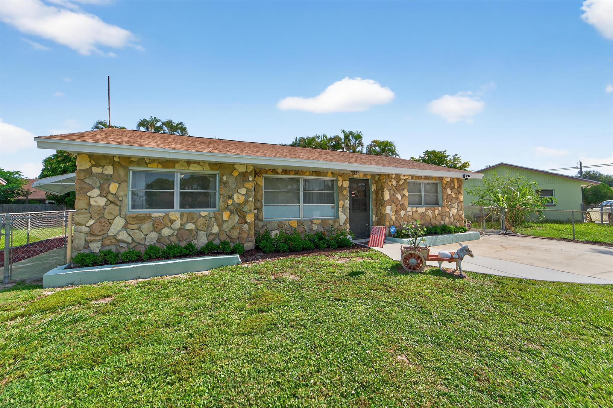 Move in ready well maintained 3 bedroom/1 bath home, split floor plan featuring newer vinyl flooring, a recently updated kitchen with modern finishes and a stylishly remodeled bathroom. This home blends classic charm with contemporary updates. Enjoy additional flexibility with a sun filled bonus room perfect for a playroom or relaxation space. The fully fenced in backyard is ideal for outdoor living and includes a storage shed for tools and yard equipment. A newer roof provides peace of mind making this home a smart and reliable choice! Perfect for first time homebuyers or investors.