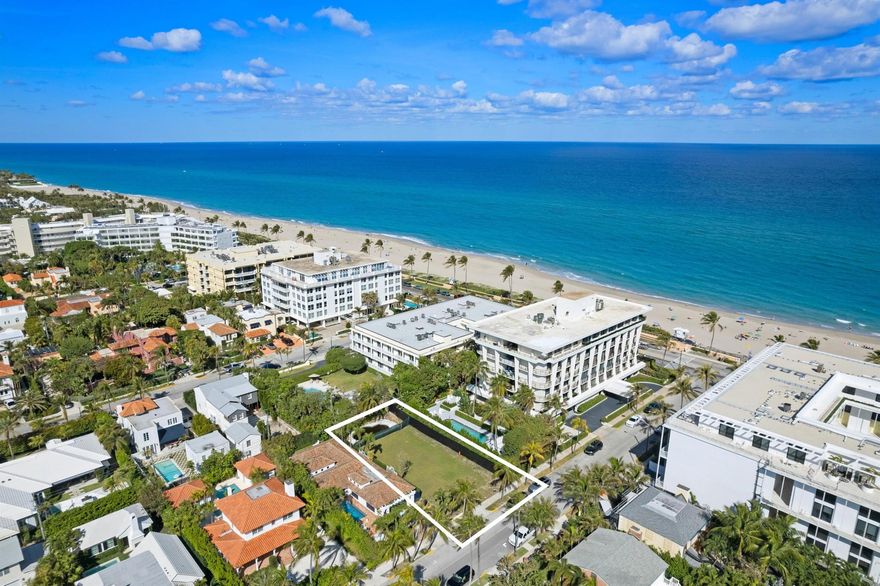 LAND ONLY with ARCOM APPROVED PLANS.Midtown Ocean Block with Beach Access.  Conveniently Located Near Worth Avenue, Shopping, Restaurants, Palm Beach Luxury Marina, Intracoastal, Atlantic Ocean, Colony Hotel and So Much More!Spectacular location ready for NEW BUILD Single Family Quintessential Palm Beach Two Story Home with Open Living Floor Plan. Separate Cabana/Bedroom.  SKA Architect + Planner.  PERFECT OPPORTUNITY to CUSTOMIZE the Finishes.  Complete with elevator and generator planning. *Measurements based upon architect's plans, approximate.