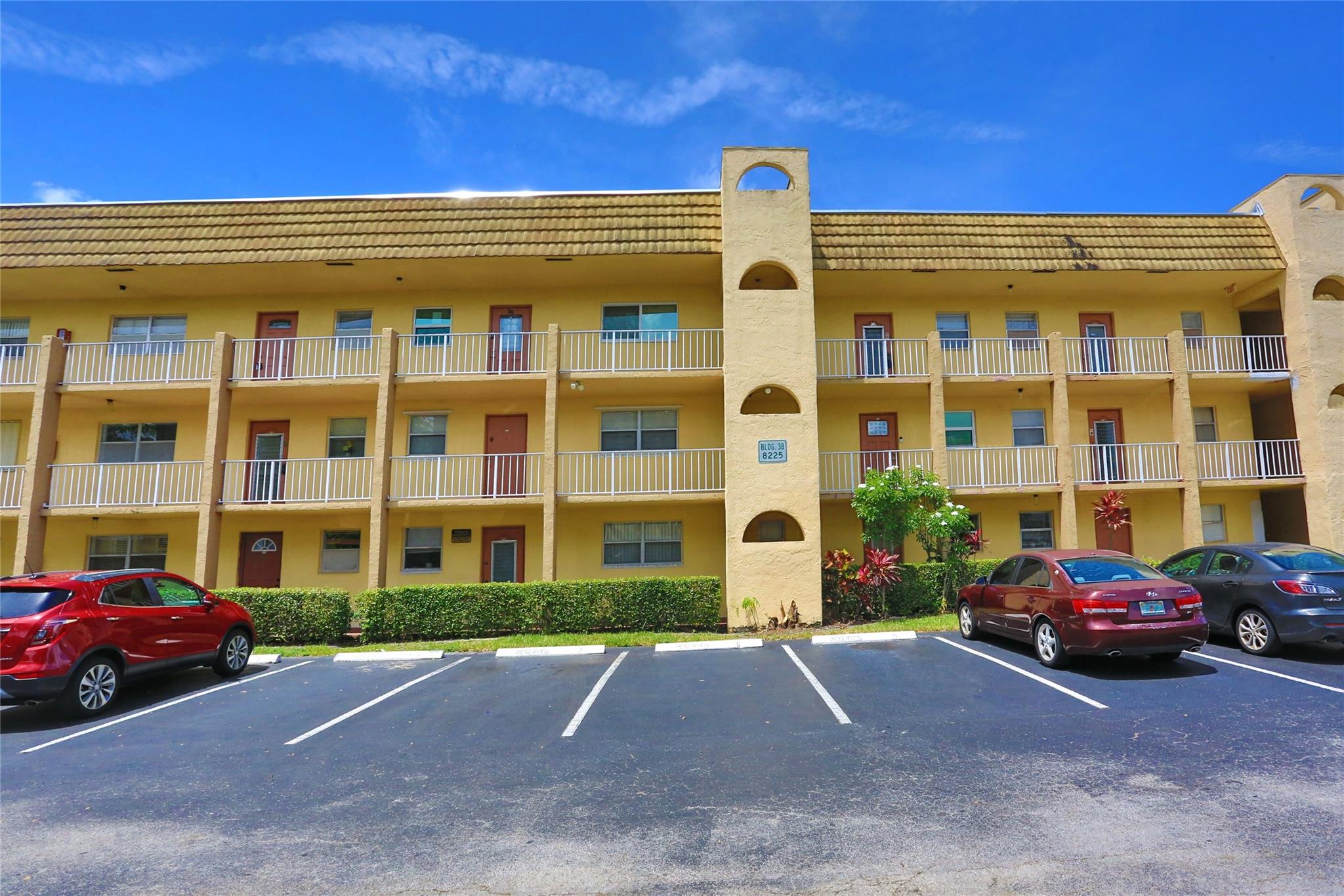 Wow, walking into this remodeled unit. All done with permits. New kitchen cabinets, stone countertop, and newer appliances. New bathroom with a shower!! Freshly painted. Tile floors throughout, laminate in bedroom. The balcony is closed, so you can use it as an extra living area. The balcony has a beautiful view to enjoy the Florida sunshine and the water view. The building will be freshly painted (paid for). Elevator and roof already redone and paid for. Great location across from the clubhouse. Lots os activities available. Pool clubhouse, courtesy bus etc. Ready for move-in!