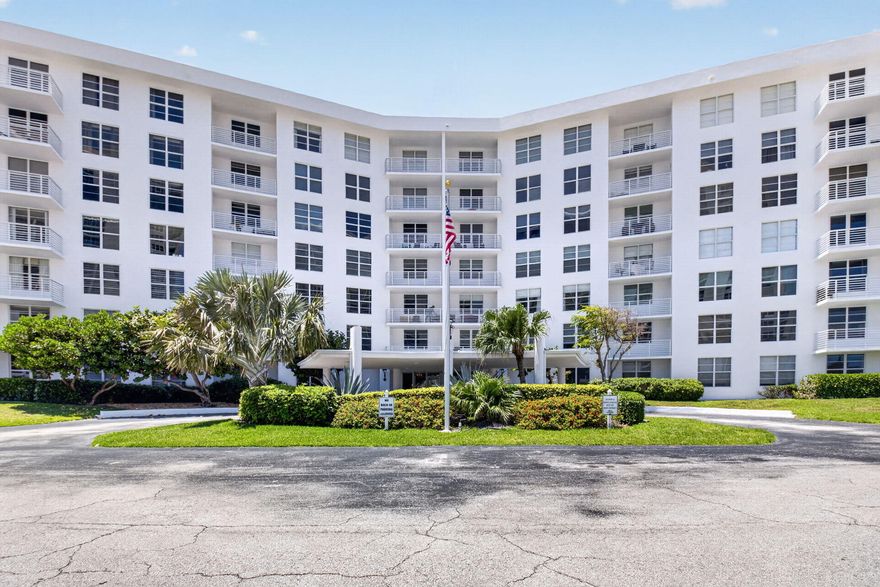 Spacious 1BR/1.5BA condo located on A1A in highly sought-after East Boca Raton with private beach access. This bright, higher-floor unit features impact windows, abundant natural light, and a large extended balcony with beautiful city, pool, and sunset views. The open layout includes a generous living room, separate dining area, and an eat-in kitchen with granite countertops and U-shaped double counter space. New A/C (Nov 2025). Generous storage and closet space throughout. This unit includes its own deeded, assigned covered carport parking—very rare. Washer/dryer hookup permitted in unit. Assessment paid in full. HOA includes water, cable, and internet. Amenities include an outdoor pool, fitness center, community room, bike storage, additional storage room, picnic area, and BBQs. Ideally located close to unique shops, dining, and everything East Boca has to offer. Don't miss this opportunity to experience the best of South Florida living.