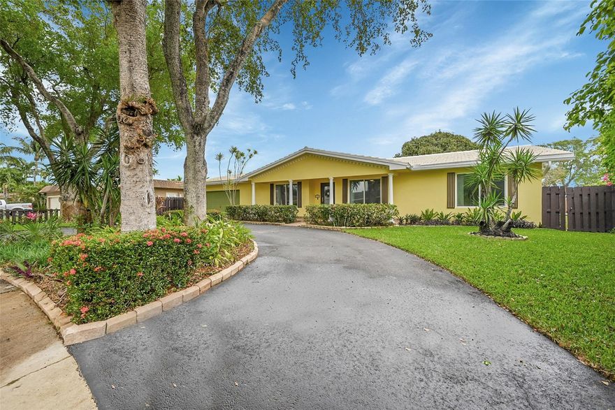UNIQUE Expanded 6-bed (5+ conversion), 3.5-bath home in Plantation with a recently refinished screened-in pool & spacious patio—perfect for entertaining family and friends. New laminate flooring throughout, freshly painted interior, and stainless steel appliances in the kitchen. The garage is built out. Features 3 newer A/C units & PACE solar panels, electric bills are around $160/m. Combination of impact windows & shutters. Fenced backyard with fruit trees, 2 attached storage sheds, RV or boat parking with entrance through the back of the home & a circular driveway. Lots of storage throughout. Roof is in great shape. No HOA & no restrictions. Rarely available expanded model. Direct back gate access to Tropical Elem. Large lot to accommodate all your needs. Move-in ready & waiting for you!