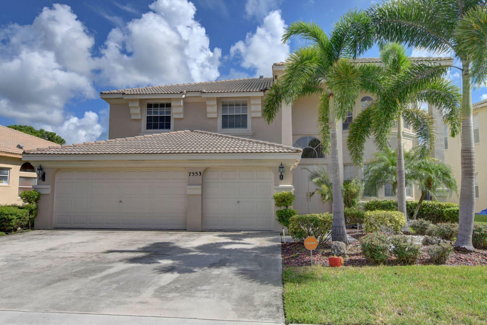 Welcome home to your spectacular 4 BR, 3 full BA plus den off master bedroom. Bedroom and full bath on main floor. You will love the dramatic spiral wrought iron staircase welcoming your guests! Plenty of space with this floor plan w/ large family room off the kitchen area. Open kitchen concept includes large, walk-in pantry, desk area, center island, plenty of cabinets and granite countertops. Master bedroom is spacious with large walk-in closet, adjoining room, which could be used as a den, nursery, exercise room or optional bedroom. Smith Farm is known for being a well-maintained all age community w/ a 24 hour manned gate. Amenities include pools, gym, rock, racquetball, basketball, tennis courts, soccer and softball fields. Basic cable & Wi-Fi included. ''A Rated'' schools.