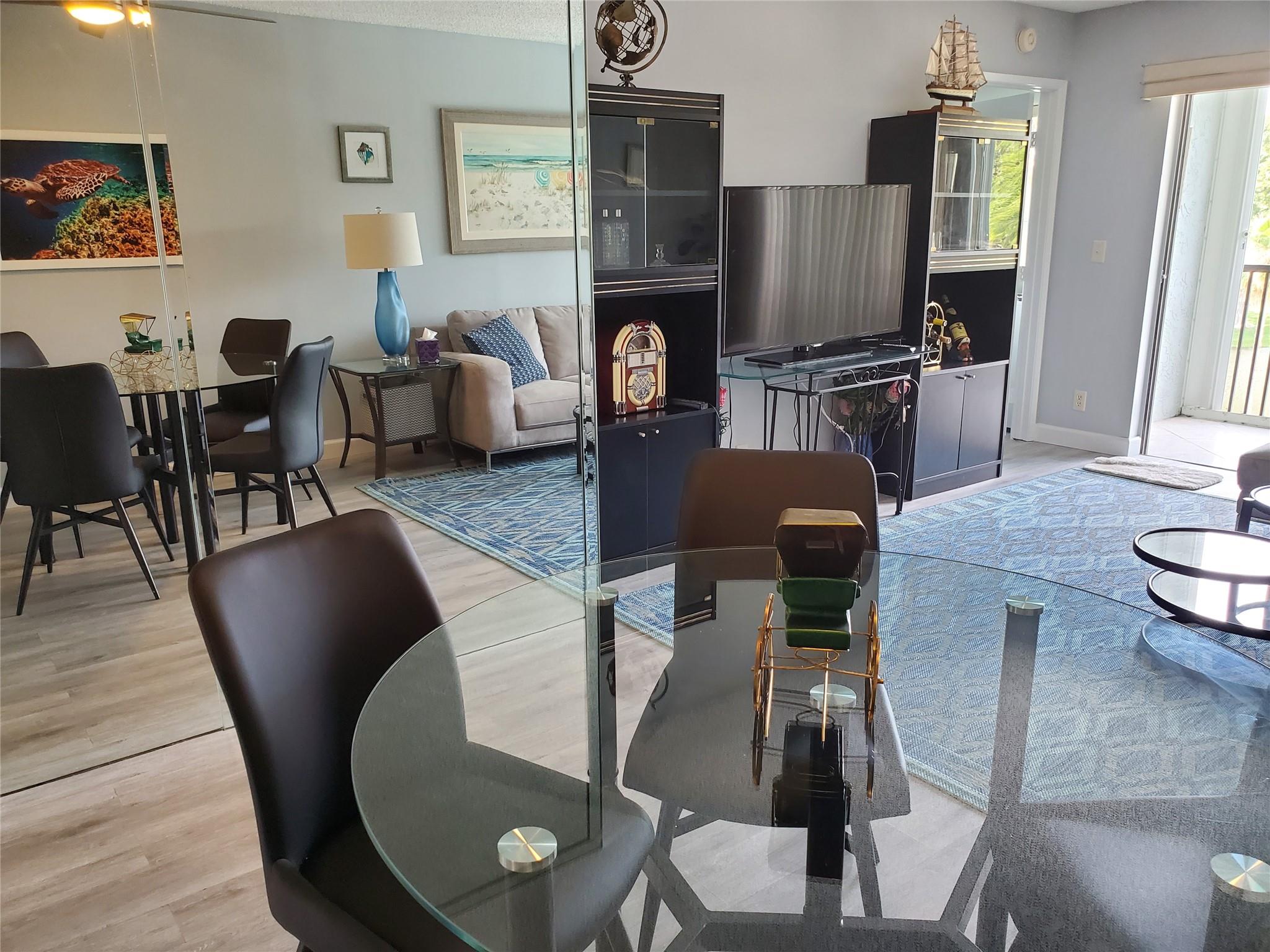 Gorgeous View of the lake. All redone & beautifully furnished. Split bedroom plan. Washer & dryer in the condo. Screen patio. All impact windows. The protective club house fully equipped kitchen for party, exercise room, library
sauna, tennis courts, pickleball, picnics area. Children playground. Walking trails. Nearby golf course, Harrah Casino. On Atlantic Blvd & Powerline close 1-95 & Turnpike. Also 15 minutes to go the beach. Beautifull Place to LIVE.