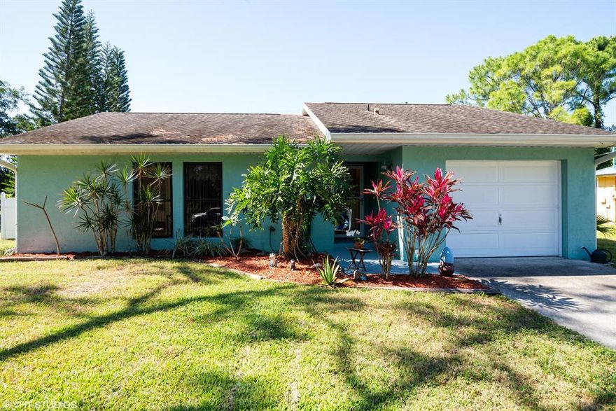 You will find your next home here in this 3 bedroom, 2 baths, 1 car garage pool home. Large living room with breakfast nook overlooking the gorgeous screened pool area. Newer A/C and solar panel heating. Shed in the backyard with power. Must See!