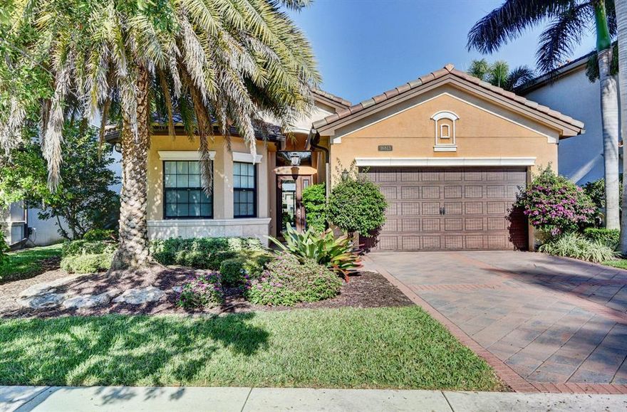 FORMER MODEL HOUSE LOCATED ON WHAT WAS KNOWN AS MODEL ROW.  HOUSE COMES  FURNISHED!  TOTALLY UPGRADED  3 BR. + OFFICE/DEN, 3 BTH HOME ON DEEP LAKE LOT W/ OVERSIZED HEATED SALT WATER  POOL.  UPGRADES INCLUDE:  GLASS FRONT DOOR, WOOD FLOORS, DESIGNER FIXTURES, BLINDS & DRAPERIES, CROWN MOLDING, EXTENSIVE WAINSCOTING & WOOD TRIM THROUGHOUT HOME, EXTRA HI HATS, SURROUND SOUND, MOSAIC TILE, BUILT INS, CUSTOM WALLPAPER, GAS APPLIANCES, & IMPACT GLASS WINDOWS & DOORS.  TOTALLY UPGRADED KITCHEN WHICH CONSISTS OF UPGRADED CABINETS W/ GLASS DOORS, FULL STONE  BACKSPLASH,  QUARTZ COUNTERTOPS, & UPPER & UNDER MOUNT LIGHTING.  ALL BATHS ARE UPGRADED W/ FULL MIRRORS THAT HAVE WOOD TRIM.  ENJOY TOTAL PRIVACY IN YOUR BACKYARD WHICH HAS A SUMMER KITCHEN, FIRE PIT, & BEAUTIFUL LANDSCAPING.  *HIT MORE* EXPERIENCE THE TREMENDOUS LIFESTYLE & ENJOY ALL THE TREMENDOUS AMENITIES. CLUBHOUSE HAS A RESORT STYLE POOL, CHILDREN'S AQUA LOT, CARD ROOM, FITNESS CENTER, INDOOR /OUTDOOR BASKETBALL COURT, 7 TENNIS COURTS, RESTAURANT, ON SITE PROPERTY MANAGER, & SO MUCH MORE! GREAT SCHOOLS! MINS TO DELRAY MARKETPLACE, TPKE & DOWNTOWN DELRAY!