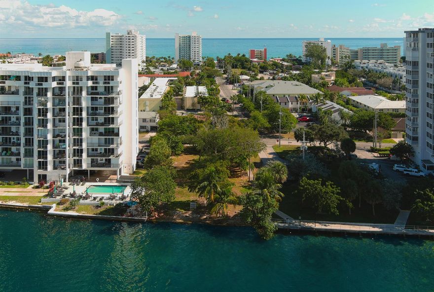 Great development opportunity. This multi family zoned lot is situated on some of the most desirable waterfront real estate in South Florida. The lot sitson the eastside of the main intra-coastal waterway. Pompano beach water taxi pick up station is adjacent to the property.