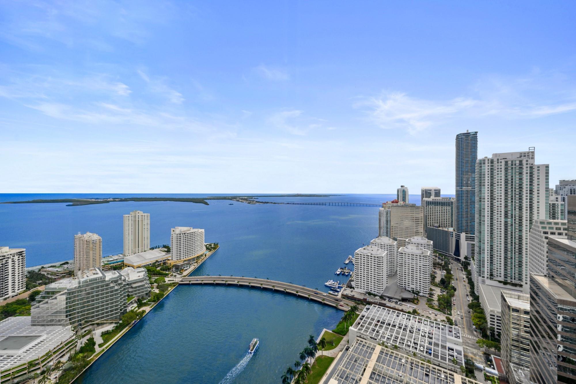 Welcome to Paradise. This ONE BEDROOM UNIT OFFERING STUNNING WATER & CITY VIEWS! Unlike other units in the Icon building, this unit has newly polished concrete flooring throughout the entirety of the apartment evoking the industrial feel of Los Angeles or Brooklyn. The iconic Icon Tower 2 is Miami's ultimate luxury lifestyle building featuring full time concierge, movie theater, billiard room, gym, luxurious 5 Star spa, Olympic size pool, and golf simulator. Amazing water views from all corners of the unit. Washer and Dryer inside apartment. Access to Balcony from living room and Master Bedroom. Don't miss out on this amazing opportunity.