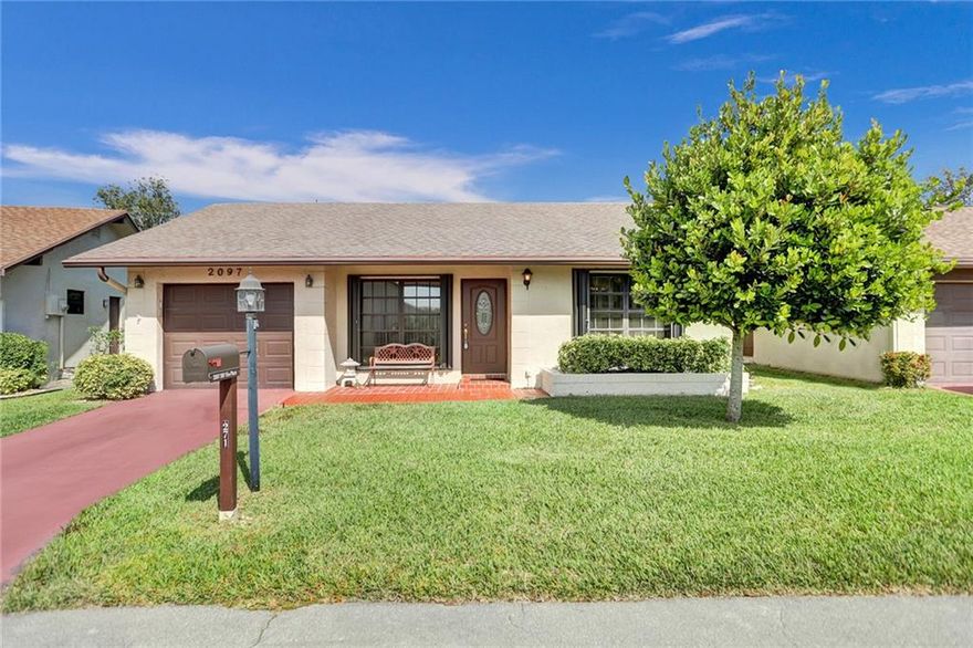 What a beautiful home, a must see!  The minute you walk in, the home shows so beautifully, (SOLD FURNISHED!!) Home features two bedrooms, two bath (SPLIT BEDROOM PLAN),  beautiful white title throughout the home, vaulted ceilings in dining and living area with sky light, family room, open kitchen with lots of cabinet space, pass through to dining area and a huge master bedroom walk-in closet. Hurricane shutters, one car garage. (ADDED BONUS NO NEIGHBORS BEHIND YOU!)  All located in the Meadows of Crystal lake, one of the most sought after 55 plus communities in Broward County. Community offers an active lifestyle, clubhouse on lake, heated pool, tennis courts, ping pong, bocce ball, gym, BBQ'S, library, social committee and management on site.