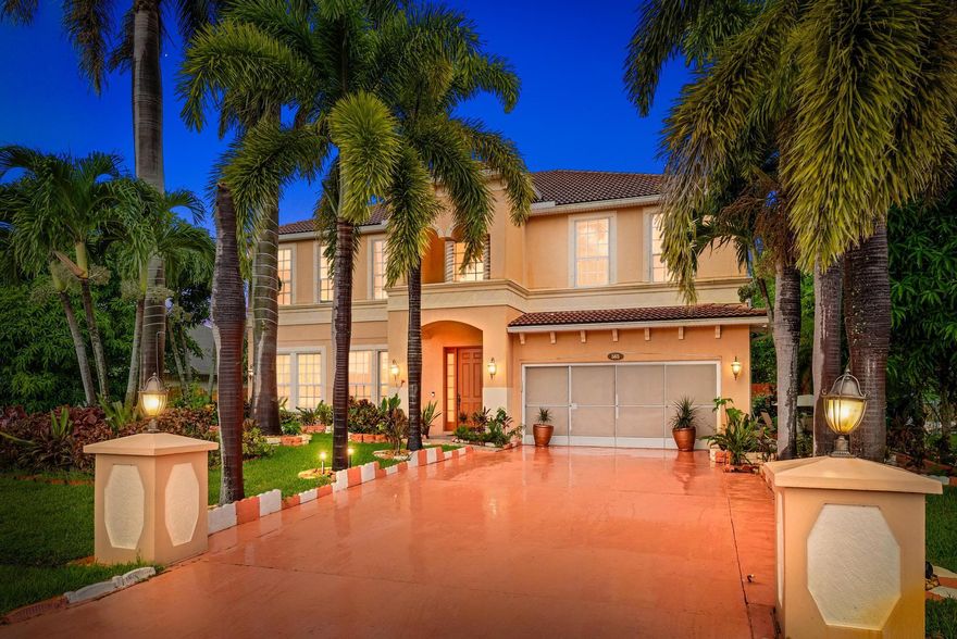 EXCEPTIONAL 5-bedroom + loft + theater room pool home in the heart of Port St. Lucie! Nestled in a quiet, non-HOA neighborhood, this spacious CBS residence offers over 3,600 sq. ft. of living space with 5 bedrooms, 3.5 baths, a loft, and a dedicated theater room that could easily serve as a 6th bedroom. Built in 2007, this home perfectly blends generous square footage, functional design, and incredible outdoor living, complete with a saltwater pool, fenced yard, and beautiful fruit trees!Step through the front door and you're greeted by a bright layout with a formal living room to the left and the staircase as a central focal point. Continue into the main living area where the kitchen opens seamlessly to the family and dining rooms, creating the perfect setup for entertaining.