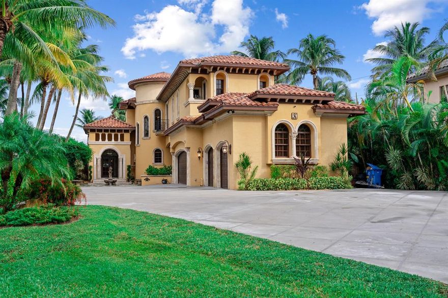 A beautiful, waterfront oasis on 1/2 an acre with Ocean access is your dream home! On Hypoluxo Island with privacy and wide open views, this 5 Bedroom, 6 Bath home is Great for Entertaining with Plenty of Parking and 4 Car Garage spaces. This house was built in 1956 and reimagined and expanded on including roof and all finishes in 2010.  Outdoor living includes a spacious pool and cabana with a fireplace and summer kitchen. Great Dockage and a boat lift with room for water toys. Owner has architectural plans for upstairs additions of a master suite to take advantage of the stunning Ocean Views.