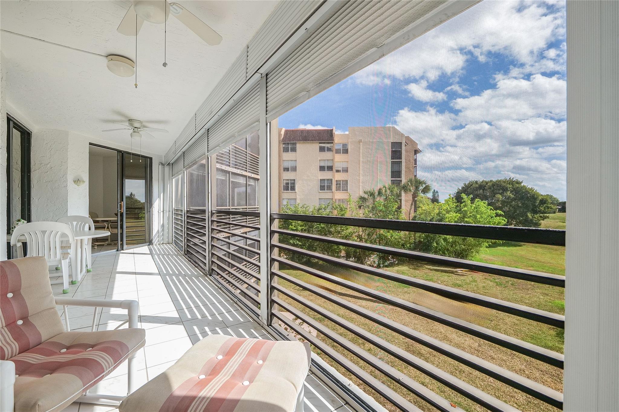 LOVELY! IMPECCABLE 2/2 WITH OPEN VIEWS ON PREVIOUS GOLF COURSE! A PROJECT TO DO A GOLF COURSE IS A POSSIBLITY! 1600 TTL SQ FT!! ENJOY YOUR VIEW FROM YOUR TERRACE WHICH ALL R0OMS OPEN OUT ONTO THE LARGE TERRACE 33' X 7"!! TILED THRUOUT! SOLD FULLY FURNISHED! KITCHEN WAS REDONE! ALSO THE BATHROOMS WITH NEW VANITIES! EVERYTHING STAYS JUST BRING YOUR SUITCASE!! VERY QUIET ASSOCIATION SAYS $72,000 INCOME IN LAST 2 YEARS, 6 MOS MAINTENANCE IN ESCROW, CREDIT SCORE MUST BE 700 OR OVER, 25% DOWN IF FINANCING, +55 COMMUNITY. INCLUDED IN MAINTENANCE IS INSURANCE, PEST CONTROL, WATER, CABLE TV & INTERNET, TENNIS, PICKEL BALL, HEATED POOL & JACUZZI! ALSO THE CULTURAL CENTER WHICH OFFERS BILLIARDS, SHUFFLEBOARD, GYM, BOWLING, ACTIVITIES & MORE! RENT AFTER 1ST YEAR!!