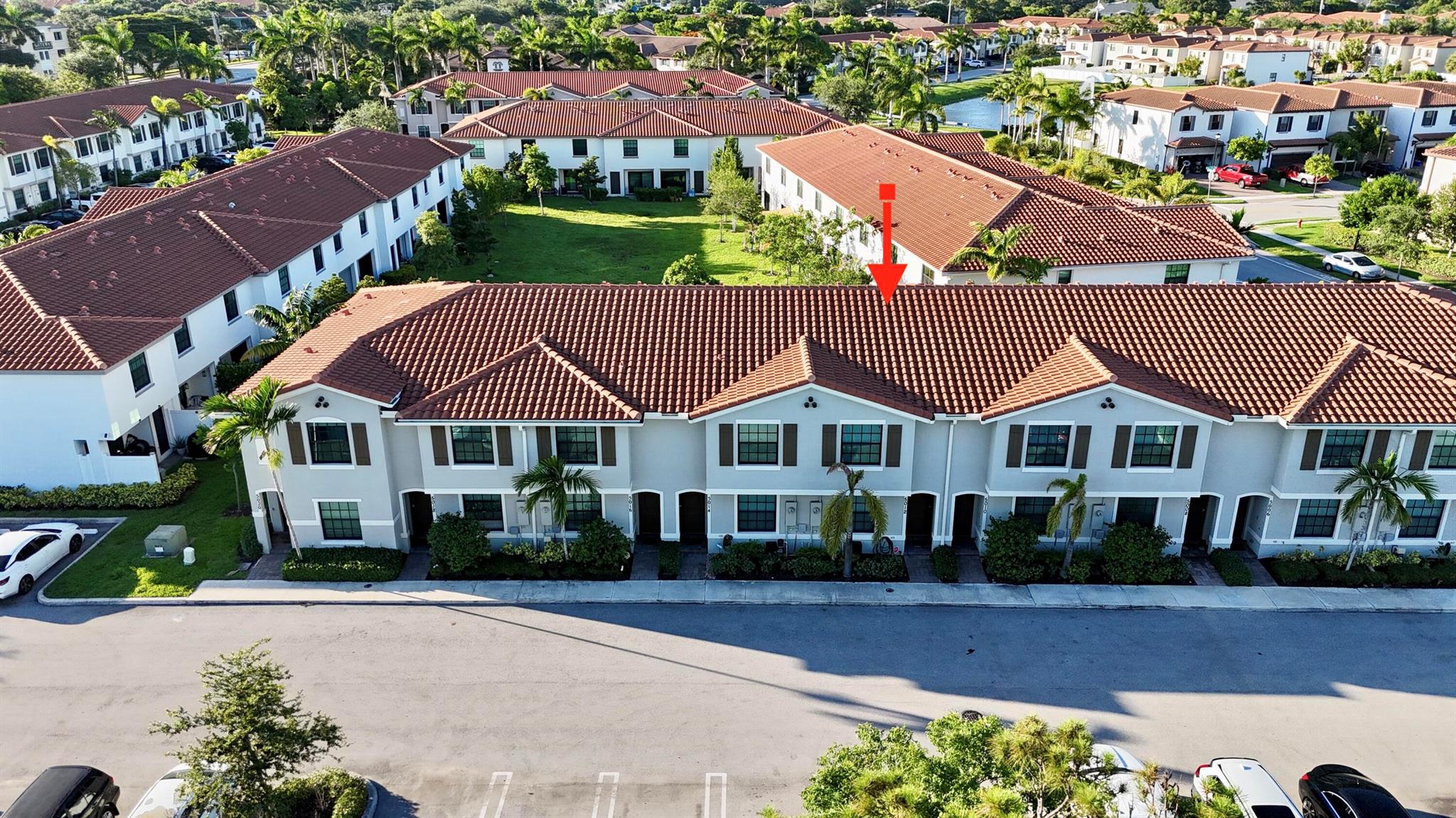 Beautiful villa located in a gated community with easy access to the Turnpike and I-95, with main entrance off Military Trail. The community offers resort-style amenities including a pool, hot tub, clubhouse, gym, playgrounds, and walking trails. Conveniently close to hospitals, fire stations, restaurants, major stores, and supermarkets. The home features a first-floor bedroom with a full bath, plus two bedrooms upstairs, each with its own bathroom, and a spacious loft for a second living area or office. Ample closets provide great storage. The property is in excellent condition and includes a whole-house water filtration system to support a healthy lifestyle. A wonderful opportunity to own a well-located, family-friendly home with space, comfort, and community amenities all in one.