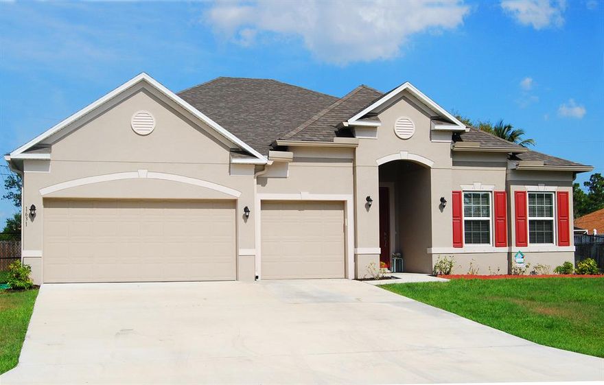 Highest and best offers due Monday 10am. Rare listing in highly desirable  Fairgreen Crossings neighborhood. NO HOA. Built  2019 4/3/3 pool home  with many upgrades. 4 BR + Den, 3 Full baths, 3-way split floor plan, screened pool, fenced yard. Premium lot in great family neighborhood. Other builder upgrades include: Gourmet kitchen, double oven, cooktop, quartz counter tops in kitchen and master bath, huge island, pantry and upgraded cabinets. Large laundry room, crown molding, blinds, upgraded tile in main areas and guest suite, carpet in 3 bedrooms, gutters, 3 car garage, saltwater pool, and more.