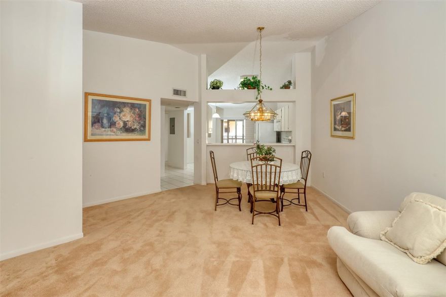 Explore this spacious, tranquil top-floor unit in a boutique two-story building, enveloped by lush gardens. Enjoy easy access, parking spot #215, and an elevator nearby. This unit features a front screened patio, a screened balcony with extra storage, and an in-unit washer/dryer. With your personal touch, this could be your forever home. Conveniently located near Sawgrass Expressway and Turnpike, and offering access to Kings Point's world-class amenities and a variety of clubs and activities via a courtesy bus. Seller is offering a $750 buyer credit for new carpet in the bedrooms. HOA requires Income 36k+, 20% down, credit 675+, 55+ buyer, No rent 2 years