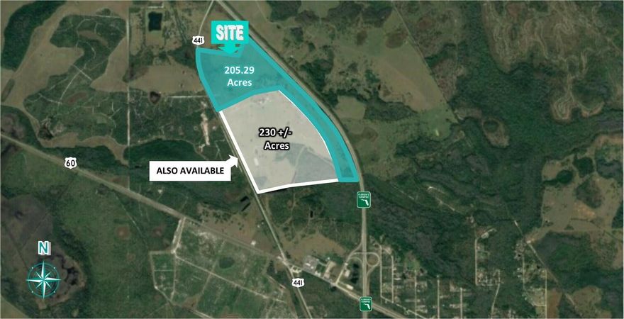 205.29 Acres of Mixed Use land allowing for a multitude of uses. Central location allows for access to all major Florida Markets within hours making this one of the best distribution locations. 230 +/- Acres mixed use land directly south of the property is also available.