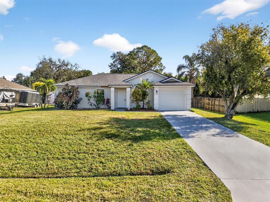 Fully remodeled single-family residence in desirable Southwest Port St. Lucie. This home offers a modern interior with renovated kitchen and bathrooms, new flooring, and updated finishes throughout. Comfortable layout, great natural light, and private outdoor space. Close to schools, shopping, dining, and major highways. New roof. No HOA.