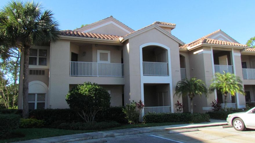 1st floor, corner unit, PGA Village condominium has a New A/C, New stacked Washer & Dryer, New TV's and it's been recently painted in addition to some new furnishings! Located across from the community pool! Enjoy the preserve view, partial golf course view and the Florida sunsets. Make PGA your year round or seasonal residence, Live, Stay and Play in PGA Village!
