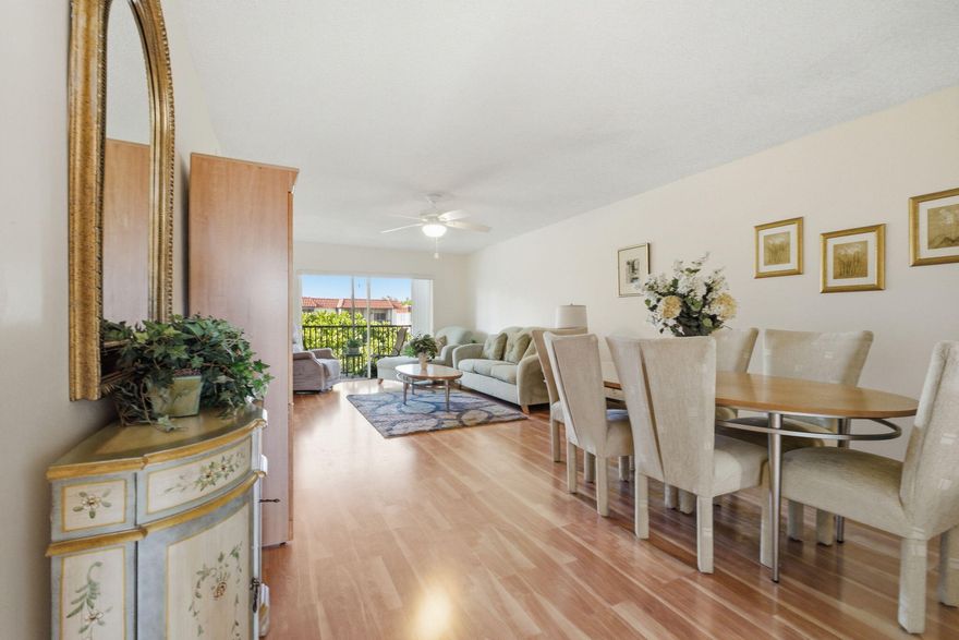 This well-maintained 2-bedroom, 2-bath unit is located in the Hollybrook Buildings, a gated 55+ community. Featuring modern finishes and a functional layout, it offers a spacious balcony overlooking the golf course. Residents enjoy resort-style amenities: clubhouse, pools, fitness center, tennis, golf, theater, and shuttle service. Ideally located near shopping, dining, and major highways, this is active adult living at its best. Association requires a 700 credit score