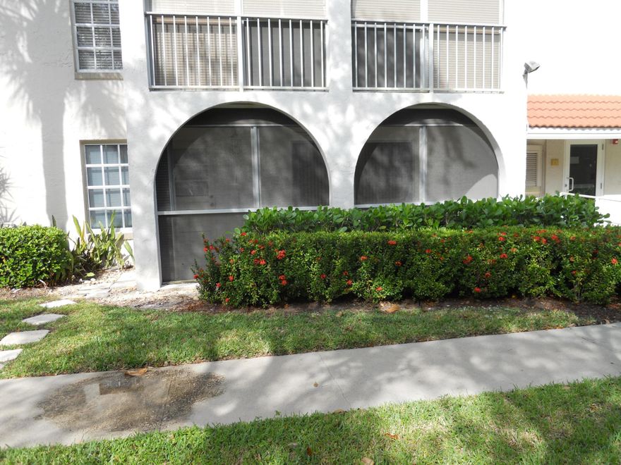 Owner financing  available. East Boca Raton first floor unit in a highly desirable location, near beaches , shops and expressway. This is a very well managed 55+ community with reserves. This unit is very light and bright with a newer AC unit and hurricane shutters, tiled flooring and a secured entry building. Priced well for a quick sale! First floor unit, walking distance to shops and Publix.