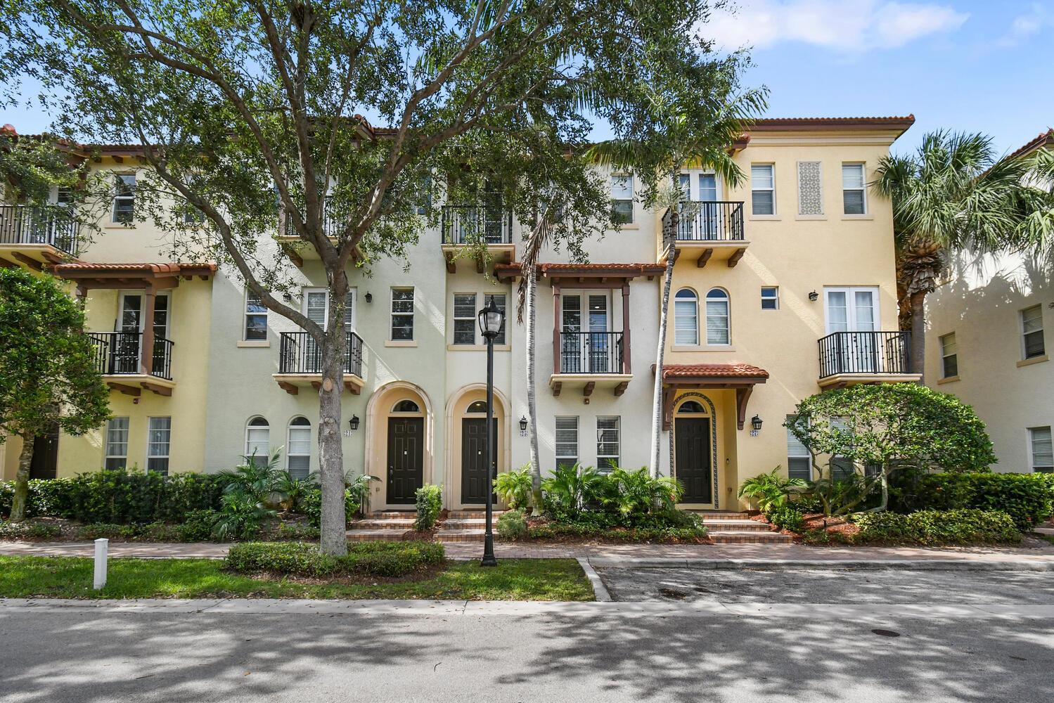 This incredibly appointed townhome is located minutes from everything; Atlantic Ave, Downtown Delray, The Beach & Spanish River Park, Mizner Park & Downtown Boca Raton. Live the quintessential Florida lifestyle in a stunning 3 story townhome. With 10ft ceilings, marble floors, updated kitchen & an open floor plan, this home leaves nothing to be desired. The primary suite offers 2 walk-in closets & ensuite bathroom with jacuzzi & glass shower. With 2 full sized guest rooms, 2 car garage & full size washer/dryer you could not find a better place to call your winter home. The quiet gated community also offers a resort style swimming pool for residents. Annual Rentals Only. Call today for a private showing. This will not last long!