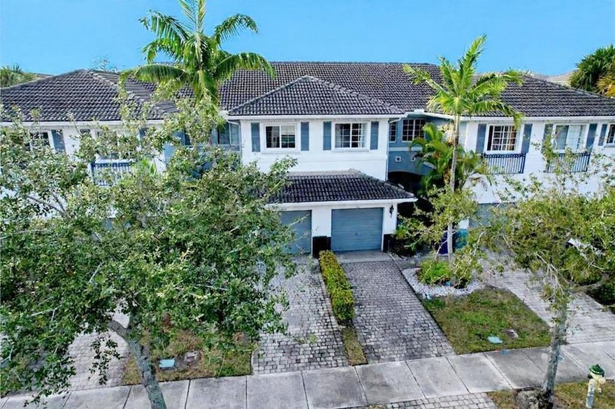 3D TOUR AVAILABLE – don’t miss this rare opportunity!  this Move-In Ready Waterfront Townhome with breathtaking water views. This beautifully maintained 16-year-old townhome offers 2 bedrooms plus a loft, 2 full bathrooms upstairs, and a guest bath downstairs.The open kitchen features 30" European-style cabinetry, granite countertops, and Whirlpool appliances. Interior upgrades include textured knock-down walls and ceilings and tile flooring on the first floor. Additional highlights: 1-car garage, hurricane shutters, and a gated community.2 years rental restrictions and pets welcome. Motivated seller—FHA & VA financing available. Easy to show!Don’t miss this exceptional opportunity—schedule your showing today!