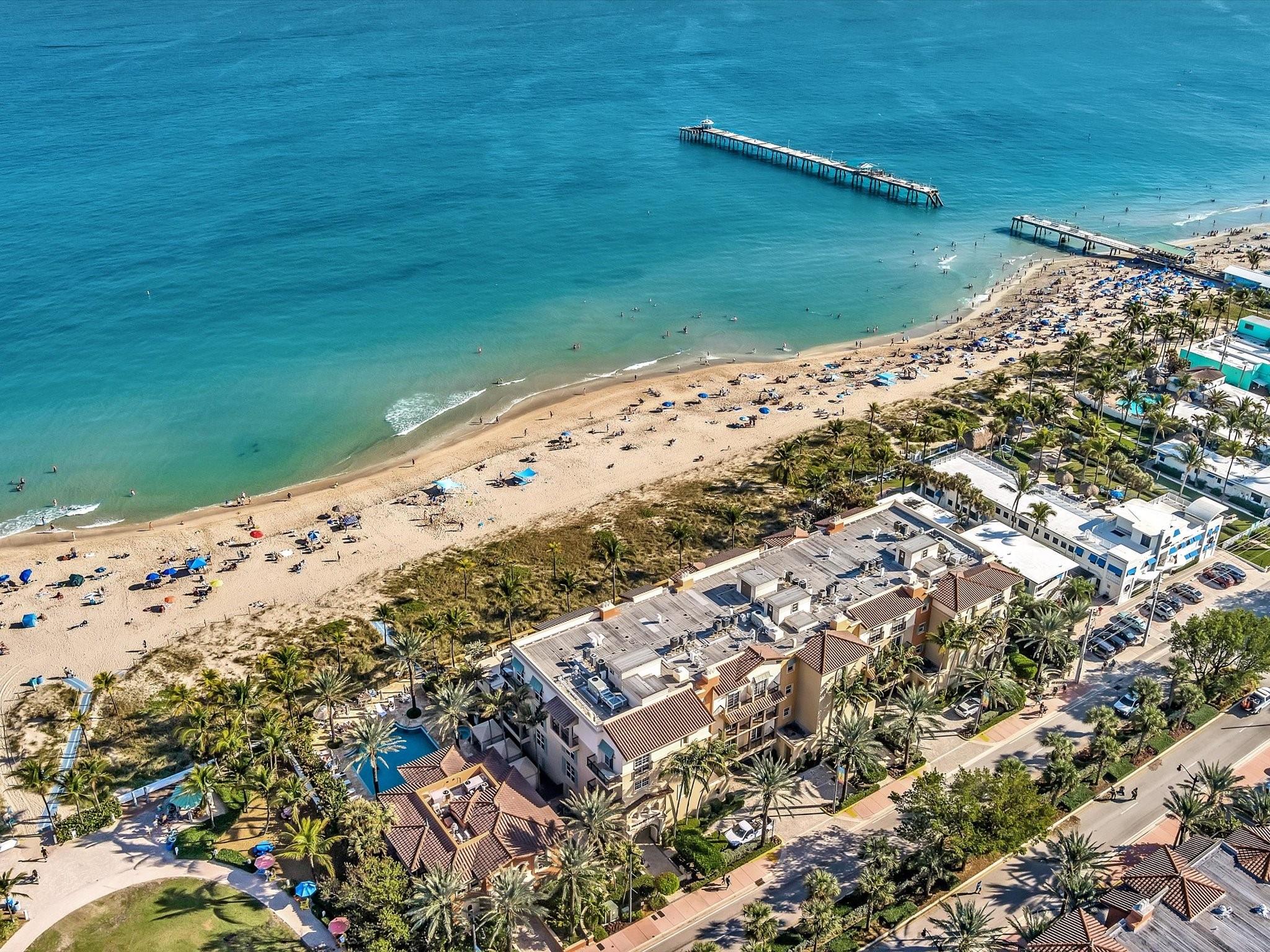 DIRECT OCEANFRONT condo with breathtaking panoramic views! Embrace the charm of Lauderdale-by-the-Sea and step into this beautifully appointed 2 bed/2 1/2 bath condo featuring exquisite designer furniture and finishes, promising an unforgettable stay. Nestled in a boutique building, enjoy the convenience of in-unit laundry while being just steps away from private beach access, shops, entertainment, and delicious dining options. With a spacious layout offering 1 King bed, 2 Queens, and a pull-out sofa, there's ample space for all. Enjoy nearby tennis, pickleball, basketball courts, and park. Building includes private beach club, heated pool/spa, gym, clubhouse, covered parking, and 24-hour, OWNER LOOKING TO START LEASE IN NOVEMBER