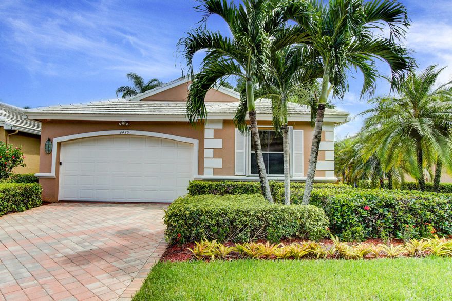 Pristine Kensington Bristol Model Home With Beautiful Golf Course Views. Featuring Designer Kitchen With Granite Counters & Laminate Wood Floors. Two Additional Guest Bedrooms. Full Bath. Partial Accordion Hurricane Shutters, A/C 2017 and Hot Water Heater replaced. Central Vac and more. Wycliffe Golf & Country club is a mandatory membership club offering the best lifestyle in South Florida. Featuring 2 dining venues, state of the art fitness center, palates, aerobics, yoga, spin, fitness classes, water aerobics, personal trainers, physical therapy, sauna, steam, 16 har-tru tennis courts with a center court stadium seating, two championship golf courses, Olympic size swimming pool/spa, full service spa, ladies/men's card rooms, clubs and organizations, special events, dinner dances . Come join the fun, make your appointment to see this wonderful home and country club today!