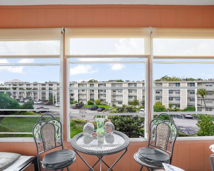 Immaculately kept 1 bed, 1 bath condo in 55+ Lauderdale Oaks Condo 6. Ceramic tile flooring throughout, pristine kitchen, and immaculate bathroom. Spacious bedroom with abundant natural light. Enjoy serene views from your enclosed balcony. Updated essentials include a newer water heater (2020). A move-in ready home in a welcoming 55+ community with low-maintenance living. Don’t miss this opportunity—schedule your viewing today.