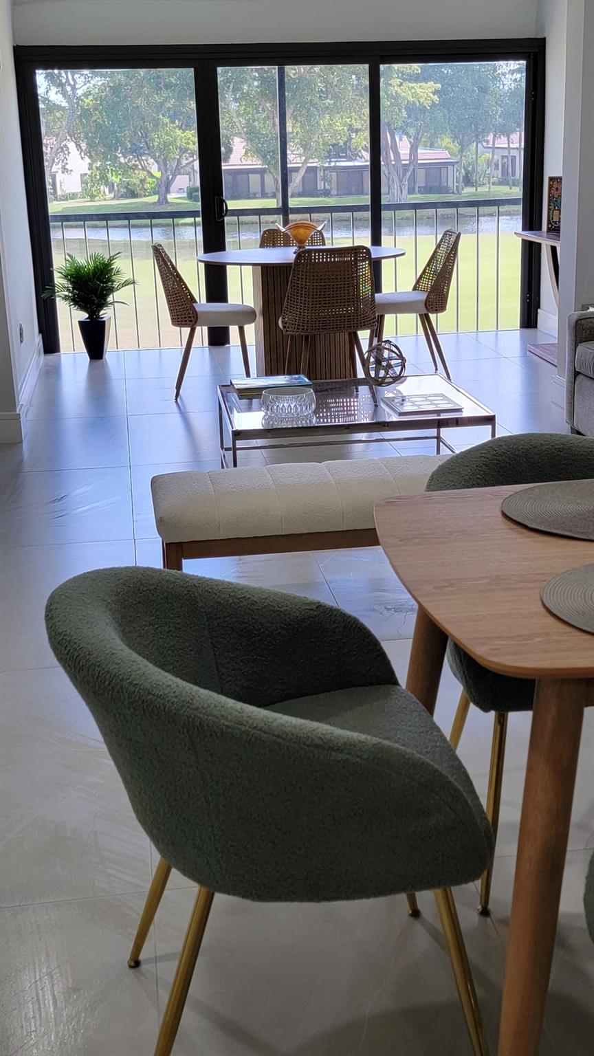 SHORT-TERM RENT - This beautifully updated second-floor 2-bedroom, 2-bathroom lakefront condo is nestled in the highly sought-after Cypresses of Boca Lago, a 55+ community. Featuring an updated kitchen, a brand-new washer and dryer, and a recent total upgrade. Enjoy serene lake views from your enclosed patio, proximity to the clubhouse, and access to two pools. Cable, Internet, Water, and Electricity are included in the rent. Conveniently located near shopping, dining, and major highways, this property offers the perfect blend of tranquility and accessibility. Schedule your private showing today!
