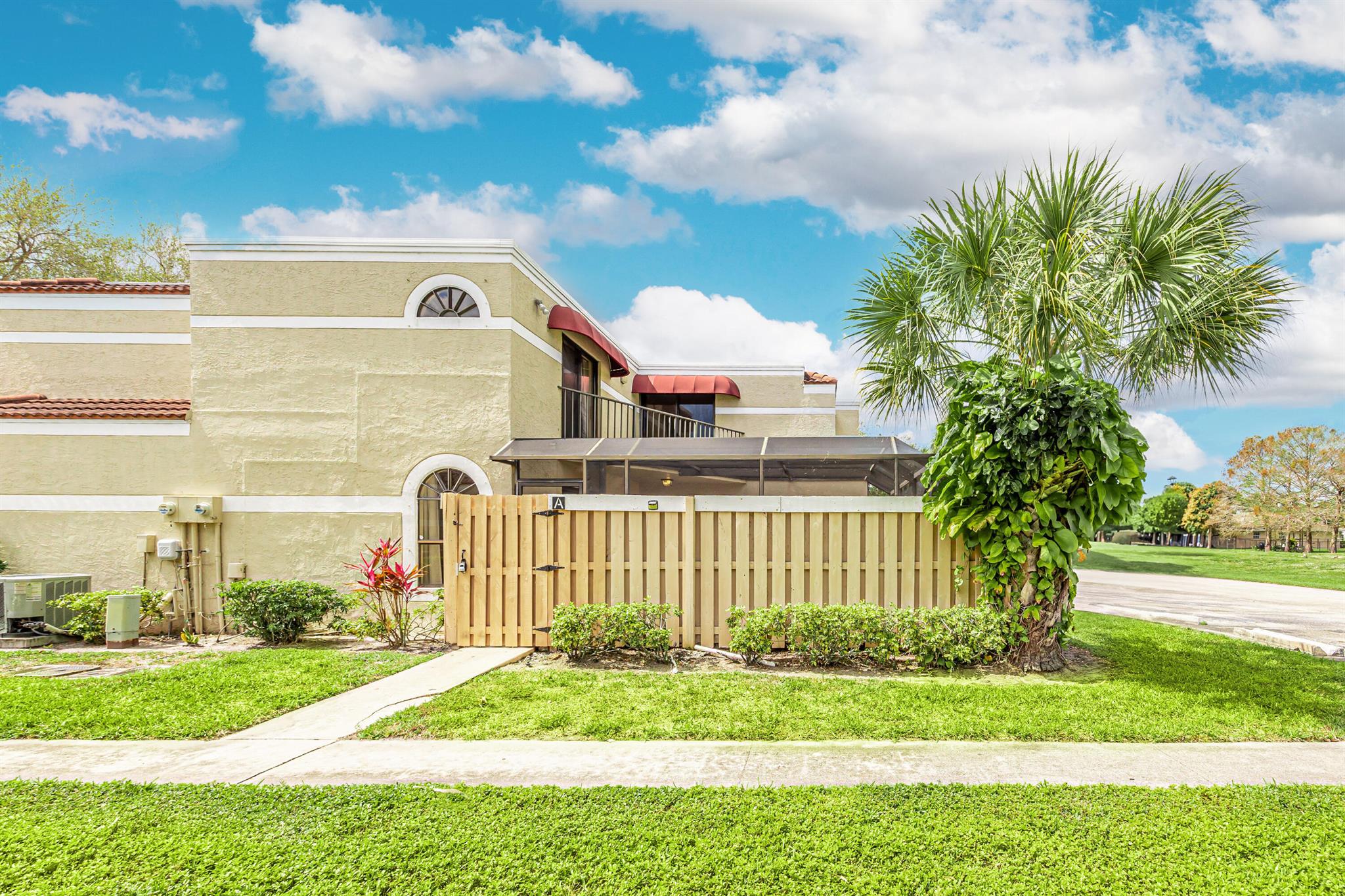 PRICED BELOW APPRAISED VALUE FOR QUICK SALE. Great opportunity for investor or first time home buyer. Rent immediately as is, or create your very own paradise! Rare 3 bedroom and 3 full baths, all tile floors, extra large screened in private courtyard. Upstairs balcony accessible from both bedrooms. NEW PEX PIPES THROUGHOUT. Minutes from downtown Delray Beach, walk to schools, quiet canal side location. 2 car maximum per unit, no exceptions.