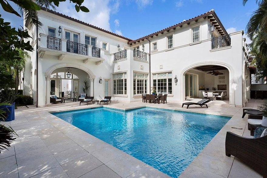 This beautiful Seagate area masterpiece sits on an oversized corner lot and is fashioned with exquisite finishes. The bright open interior resonate with today's way of living in a versatile floor-plan that balances the generous overall proportions with an inviting feel.For the ultimate experience of indoor/outdoor living, retractable glass doors fully open the family room space to the verandah.:  The information herein is deemed reliable and subject to errors, omissions or changes without notice.  The information has been derived from architectural plans or county records. Buyer should verify all measurements.  See supplement Mastering a mix of classic style and fresh, light ease, this impressive European-inspired showplace by award-winning architect Randall Stofft is beautifully landscaped on an expansive corner property in a desirable beachside neighborhood. Designed for comfortably elegant living in luxe refinement, the stunning interiors open to the resort-like pool terrace and fire-lit loggia with summer kitchen. 

DISCLAIMER: The written and verbal information provided including but not limited to prices, measurements, square footages, lot sizes, calculations and statistics have been obtained and conveyed from third parties such as the applicable Multiple Listing Service, public records as well as other sources. All information including that produced by the Sellers or Listing Company are subject to errors, omissions or changes without notice and should be independently verified by any prospect for the purchase of a Property.  The Sellers and Listing Company expressly disclaim any warranty or representation regarding all information.  Prospective purchasers' use of this or any written and verbal information is acknowledgement of this disclaimer and that Prospects shall perform their own due diligence.  Prospective purchasers shall not rely on any written or verbal information provided when entering into a contract for sale and purchase.  Some affiliations may not be applicable to certain geographic areas. If your property is currently listed, please do not consider this a solicitation.   In the event a Buyer defaults, no commission will be paid to either Broker on the Deposits retained by the Seller. "No Commissions Paid until Title Passes."    Buyer pays title insurance, Florida documentary stamps, and all other closing costs for New Construction and land use. Copyright 2016 Listing Company.  All Rights Reserved.