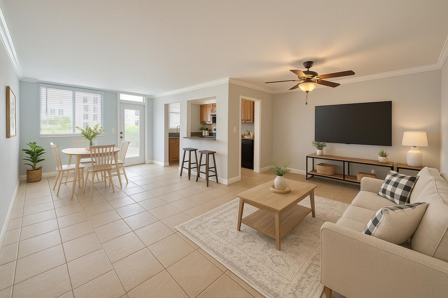 This freshly painted 1-bedroom, 1-bath condo offers a bright, open layout with a breakfast bar perfect for casual dining or entertaining. Enjoy stunning intracoastal views right from your window, where you'll watch beautiful boats pass through the marina. For boaters, slips are available so you can bring your own vessel and have the water at your doorstep. The community features a welcoming clubhouse and a sparkling waterfront pool, creating the ultimate coastal lifestyle. Located in the heart of North Palm Beach, you'll be close to shopping, dining, and everything the area has to offer. This is your chance to own an affordable slice of paradise! PICTURES ARE VIRTUALLY STAGED