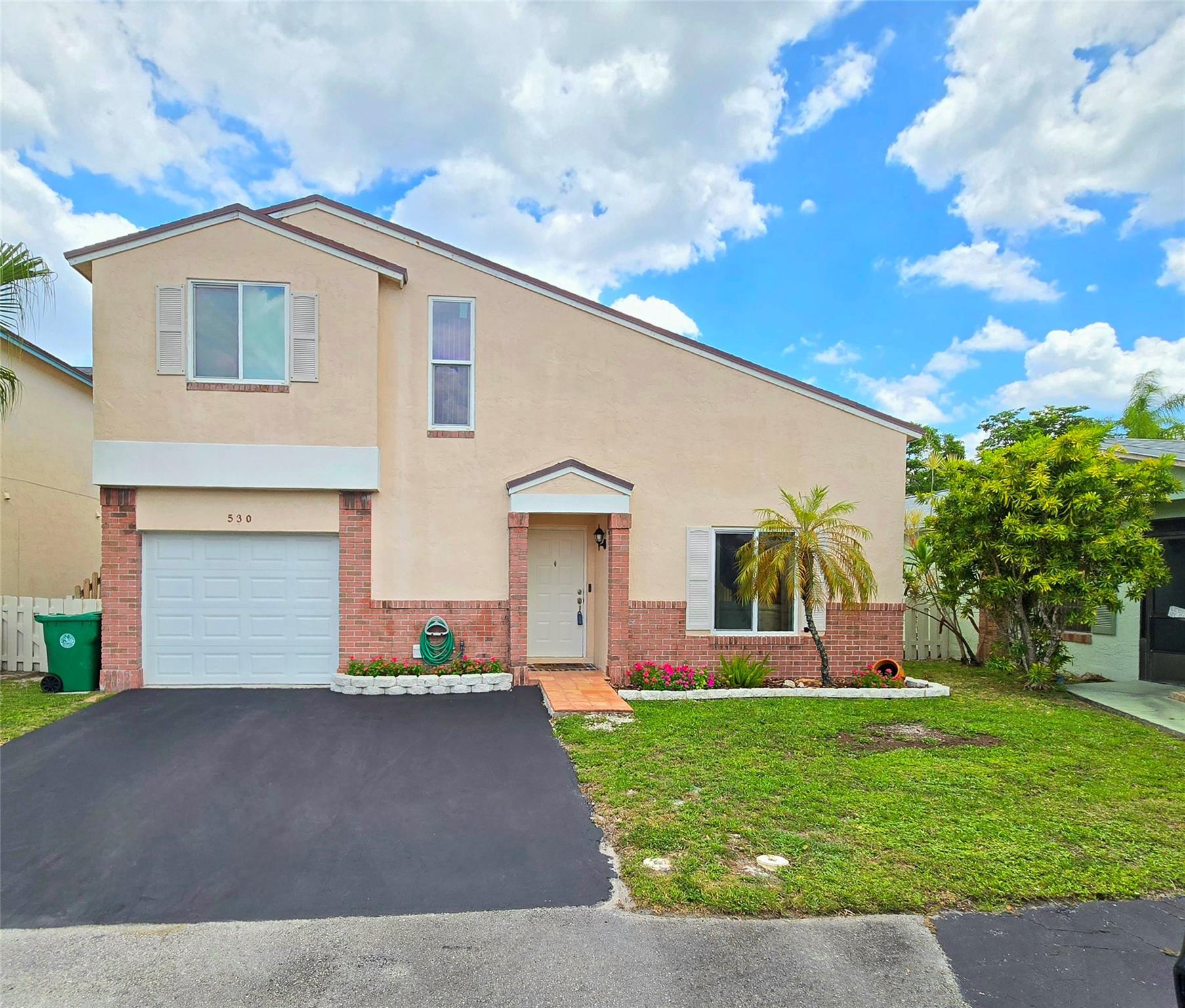 This beautifully renovated 3/2.5 house sits on a spacious, newly fenced, private wraparound lot on a quiet cul-de-sac in the desirable Shenandoah community. It offers a convenient 1st floor master suite with updated bathroom. The kitchen is equipped with newer S/S appliances, including a new LG range with double oven. White cabinetry & granite countertops provide lots of workspace. 2 full bedrooms upstairs with updated Jack & Jill bathroom. Guest bathroom on the 1st floor. this well-maintained home comes with a newer roof (2019), 2nd floor impact windows, & impact glass kitchen patio door. Pet-friendly community & top-rated schools. This home is moments from I75 & I595, shopping & entertainment. Small dog or cat OK. Grass cutting & pest control included. 9-month renewable lease available.