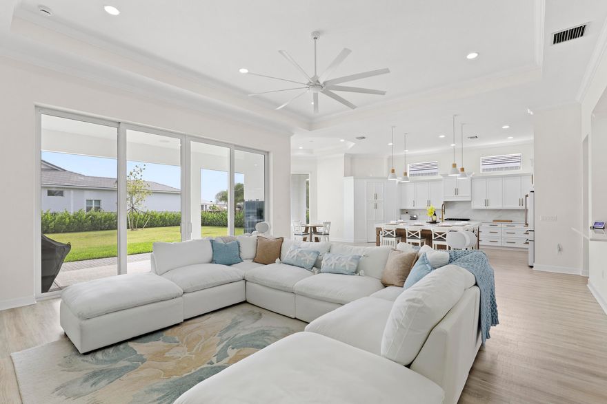 Welcome to 14952 Woodlot Court in the City of Westlake. This elegant Jupiter model offers an open, thoughtfully designed floor plan blending comfort and sophistication. Expansive living and dining areas are filled with natural light, creating a bright and inviting atmosphere. Refined upgrades and integrated technology enhance both form and function throughout. The kitchen opens seamlessly to the main living space for everyday living and entertaining. Generously sized bedrooms are paired with well-appointed bathrooms. The outdoor area provides space to relax. Residents enjoy resort-style amenities, parks, and community events. Buyer to verify all information.