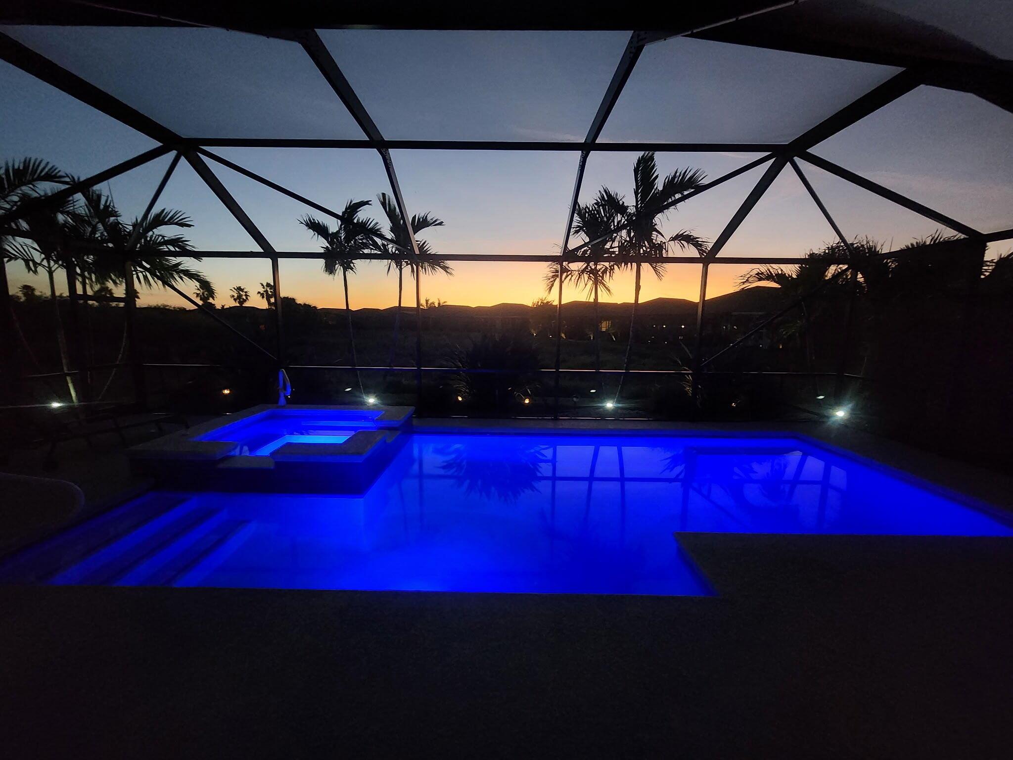 Gorgeous Pool Home at Vitalia 55+ community in Tradition. Built by Taylor Morris Homes - CBS construction, barrel tile roof, Hurricane impact windows & doors the Jensen Model screams modern elegance! Features 2 BR's, Den w/Barn doors, 2 BA's & 2 CG. Stunning open eat in Kitchen boasts LG Island/breakfast bar, stainless steel appliances include wall oven, microwave, gas stove, refrigerator & dishwasher, granite counter tops, tile backsplash, upgrades 42'' cabinets & pantry. Split floor plan, tile in main areas, volume ceilings, spacious Master suite & Bath. Exceptional screen enclosed lanai w/ outside oasis heated pool/spa, fabulous Bar offers fully equipped summer kitchen w/grill, green egg smoker, refrigerator, ice cooler & hurricane screen. Private tranquil tropical preserve setting!
