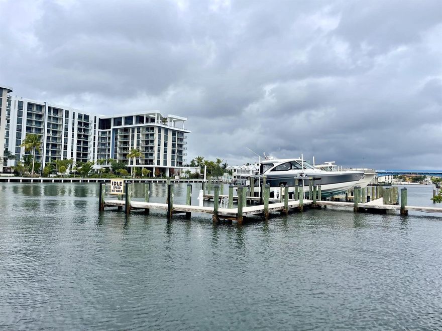 Freshly painted, corner unit on second floor. One bedroom/one bath condo located in the intracoastal front community, Crown Colony. Just steps to the intracoastal where you can lounge and enjoy the views. Also just steps away from the community pool. Less than 10 minute walk to the beach/private beach. This building is NOT 55+. Community has boat docks, exercise rooms, heated pool. Kitchen features granite counter tops, stainless steel appliances. Florida room with extra storage closet.