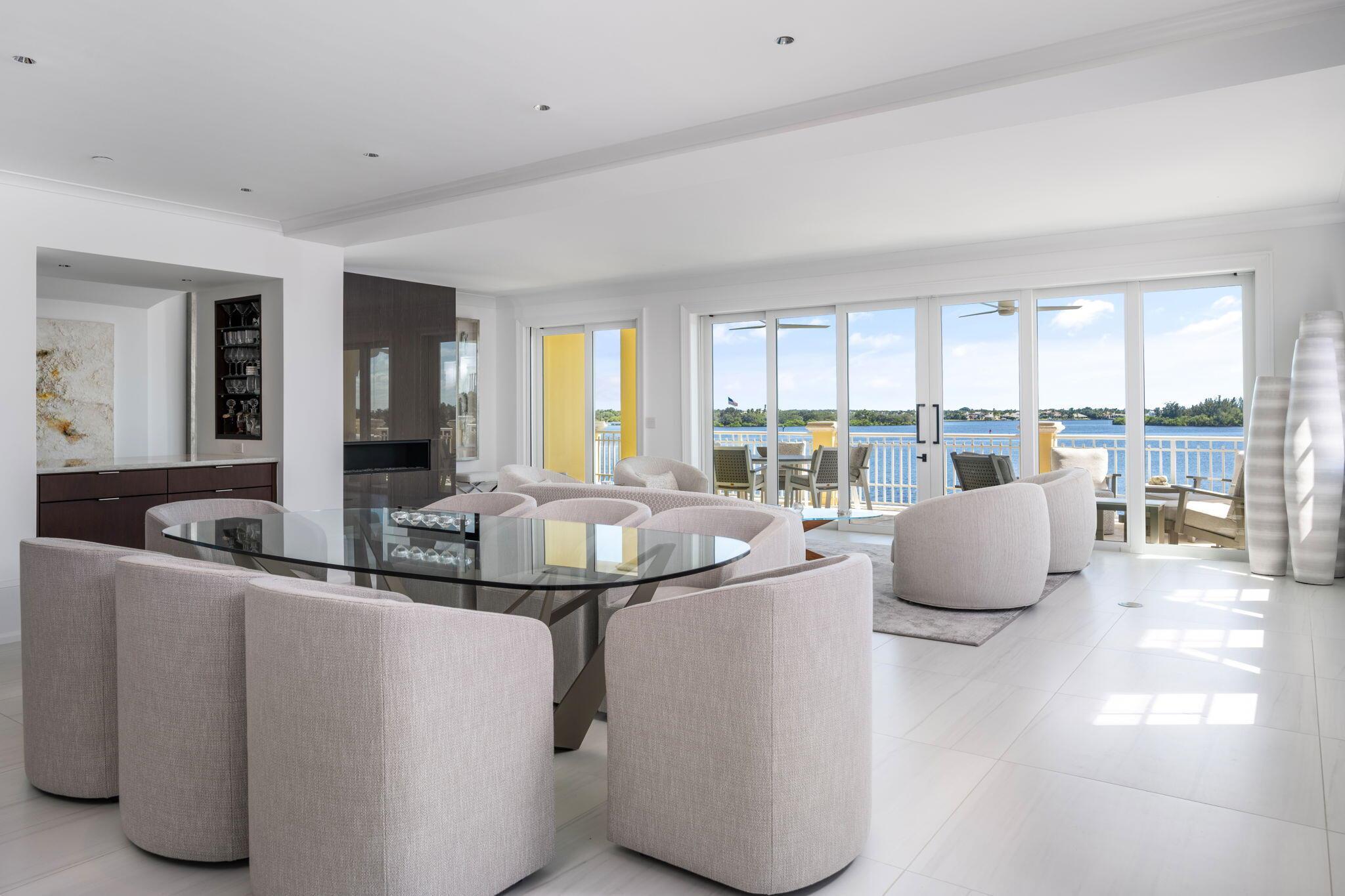 Indulge in the ultimate expression of coastal sophistication with this 2022 fully renovated penthouse overlooking the Intracoastal. A private elevator opens to your grand foyer, introducing a residence defined by elegant design and impeccable craftsmanship. Expansive living and dining rooms flow seamlessly for effortless entertaining, while the gourmet island kitchen features exquisite finishes and top-tier appointments. With 3 bedrooms, 31/2 baths, and an expansive balcony capturing panoramic water views, this one-of-a-kind condo embodies the essence of refined waterfront living.