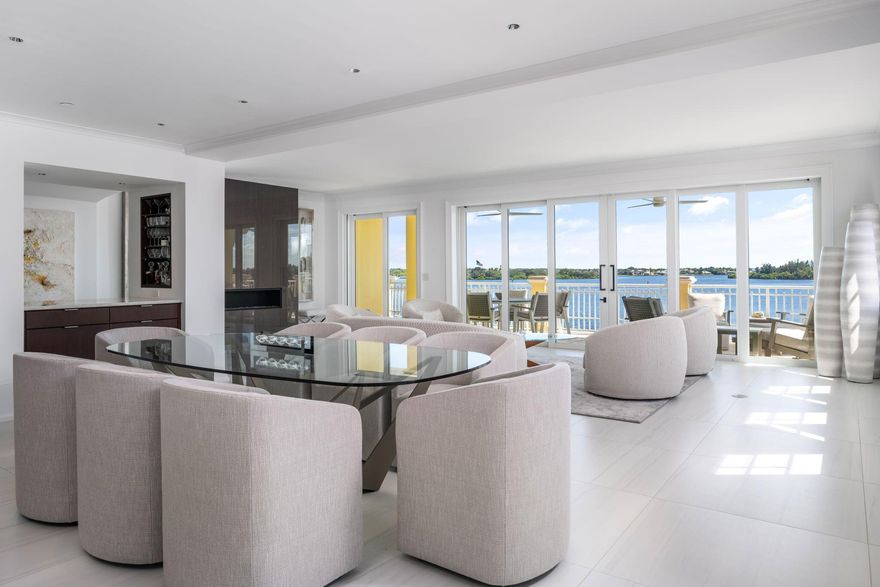 Indulge in the ultimate expression of coastal sophistication with this 2022 fully renovated penthouse overlooking the Intracoastal. A private elevator opens to your grand foyer, introducing a residence defined by elegant design and impeccable craftsmanship. Expansive living and dining rooms flow seamlessly for effortless entertaining, while the gourmet island kitchen features exquisite finishes and top-tier appointments. With 3 bedrooms, 31/2 baths, and an expansive balcony capturing panoramic water views, this one-of-a-kind condo embodies the essence of refined waterfront living.