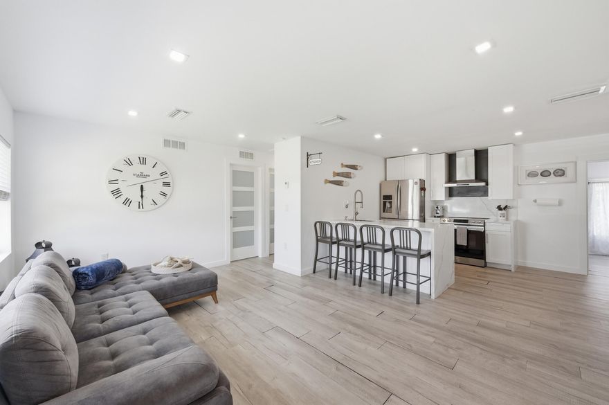 Coming Soon! Beautifully updated 2-bedroom, 1-bath home with EXTRA Florida Room in the heart of Oakland Park! Perfect opportunity for first-time homebuyers, investors, seasonal residents, or potential Airbnb use. This home features an open floor plan, updated kitchen with newer appliances, and a bright functional layout ideal for entertaining and everyday living. Major updates include a 2020 roof and porcelain flooring installed in 2020 beneath the current laminate flooring. Conveniently located approximately 5 minutes from the train station, offering easy access for commuters and travelers, and only 8 minutes from beaches, shopping, dining, entertainment, and major highways. Enjoy South Florida living with close proximity to Fort Lauderdale, Miami attractions, and coastal activities. Electric panel replaced 2024, Tankless water heater 2020, Appliances 2024- Washer and Dryer do not convey.  New FULL Atic and walls Insulation.
