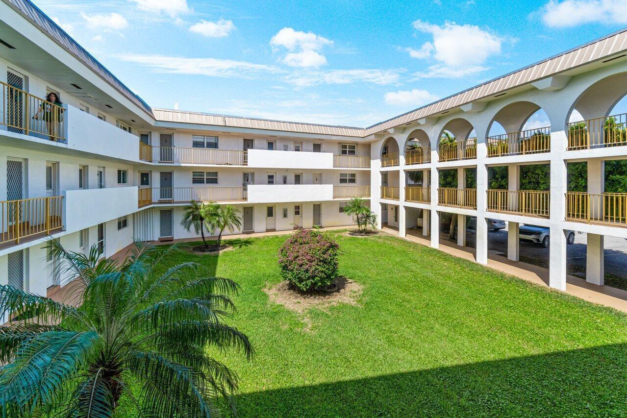 Perfect 1 bedroom 1.5 bath unit in East Boca only 1.25 miles to the beach and close to all the shopping you can handle and Boca's pristine Spanish River Beach. 2nd floor unit in age restricted building with the lowest maintenance fee in Boca Teeca. Water, internet and cable included along with building insurance, pest control, community pool and elevators. Close to the humming downtown Atlantic Ave. in Delray Beach and downtown Boca Raton and Mizner Shopping Center. Accordion shutters for hurricane protection. Large den that can also be converted to a 2nd bedroom. Don't wait, units in East Boca Raton don't last forever and financing is available for the building.