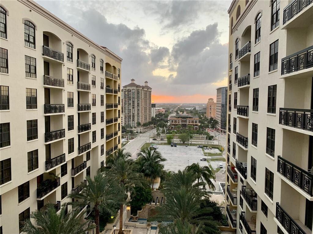 A turnkey, fully equipped luxury high-rise condominium in the heart of vibrant downtown West Palm Beach. This spacious, sun-filled 2 bedroom, 2 bath with an open floor plan features sweeping views of West PB. The kitchen has ample cabinetry with stone countertops, stainless steel appliances, and a separate laundry. The open kitchen/dining/living room features continuous ceramic tile flooring, high ceilings and access to the large balcony. Both spacious bedrooms have large windows and custom closets. The master bedroom has two walk-in closets and oversized bathroom with dual vanity and a separate tub and shower. One City Plaza residents enjoy 24 hour concierge, valet parking, roof top pool with pool deck steam room & sauna, social room, and well equipped fitness