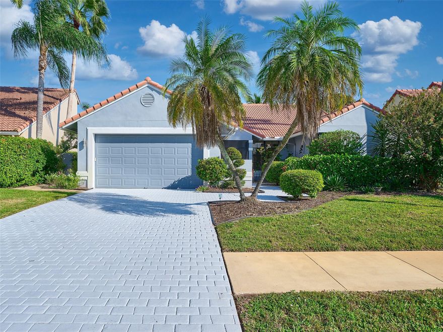 Welcome to this stunning home offering exceptional golf course and lake views in the highly desirable Boca Greens gated community! This beautifully maintained home features a bright, open layout with an inviting kitchen, a comfortable split floor plan, and a resort-style patio with a renovated pool and pool equipment. The elegant travertine decking and a panoramic enclosure truly feels like paradise. Great location with highly desired A-rated schools, and plenty of amenities within the community!Boca Greens also offers residents the ability to play the Boca Greens Golf Club on a pay-as-you-play basis with no membership required. The community also provides 24/7 guard-gated security, and the low HOA fee includes a premium cable package and high-speed internet. A/C 2020.