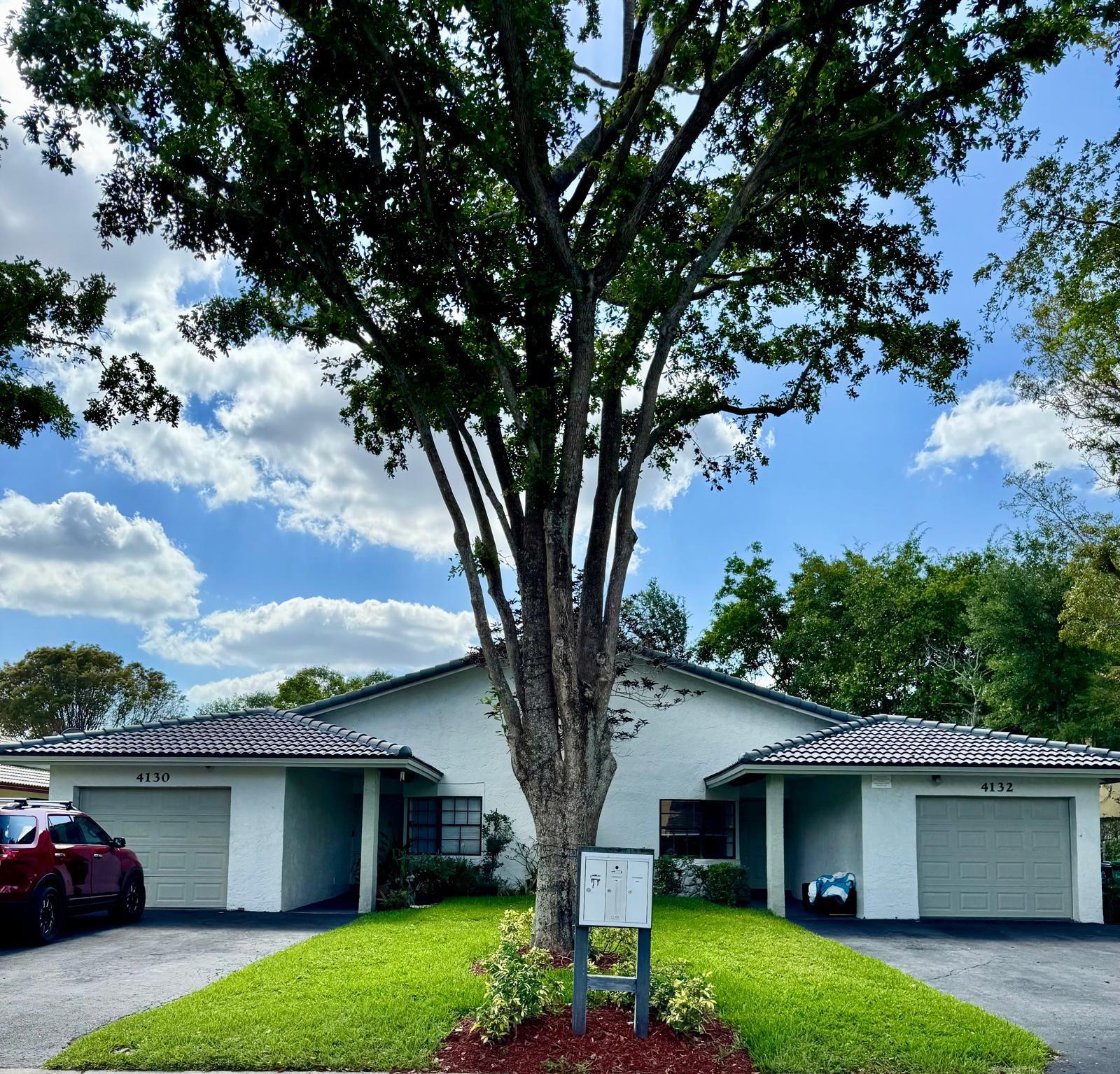 Large duplex in the heart of Coral Springs. Great Investment Opportunity, each side is 3/2/ with 1 Car Garage Rented for $3,200.00 each side. Fully Renovated, Recently Painted, Washer & Dryer in unit, Covered Patio, Fenced Backyard, Newer Roof and Kitchens, New A/Cs and Water heaters & MUCH MORE! NO HOA! Please Read Broker Remarks for Showing Instructions!
Pictures were taken prior to renting units, both units have the same layout.