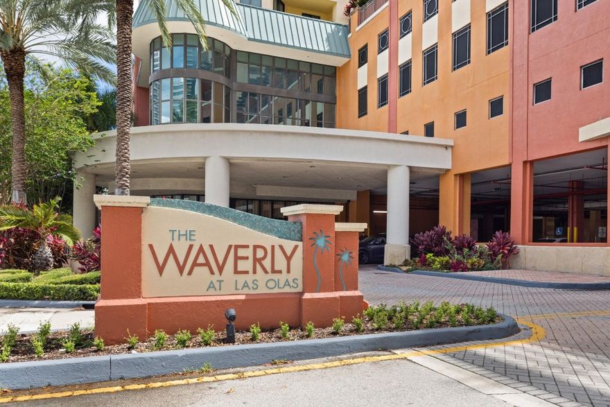 Welcome home to this 2 bedroom/2 bath condo at The Waverly at Las Olas, a luxurious building located in the heart of downtown Fort Lauderdale. Features include an open floor plan, updated kitchen w/stainless steel appliances and granite countertops, wine cooler, updated bathrooms, tile and wood flooring throughout, walk in closet in primary bedroom, full size washer and dryer in unit and a private balcony offering stunning views of the downtown skyline. You'll also enjoy the resort like 5th floor pool, fitness center, billiards and party room, theatre room and much more. Live just minutes away from all that downtown offers, from upscale dining and shopping to entertainment, nightlife and more. Don't miss your chance to make this beautiful condo your new home.
