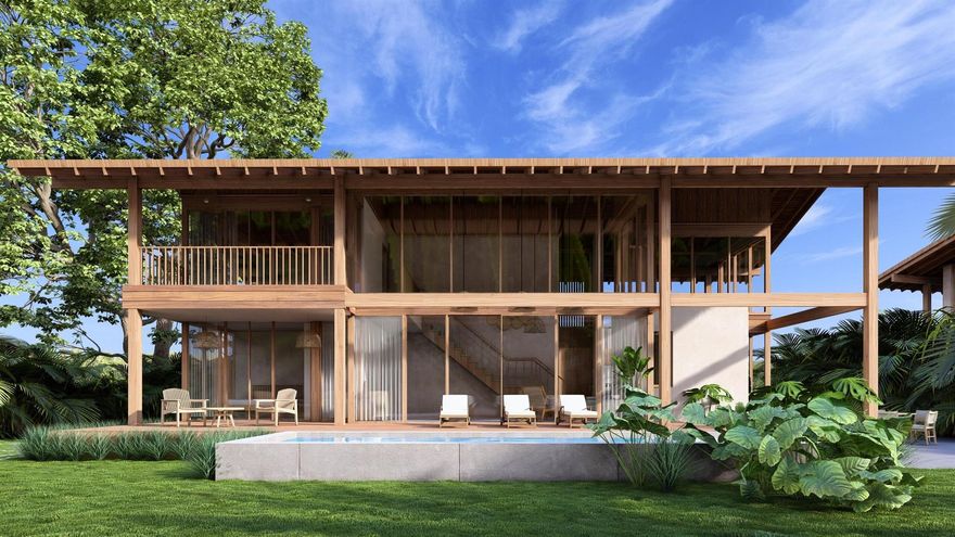 Welcome to Paunch Village, a vibrant new development on the island's most iconic stretch of coastline. Just steps from the renowned Paunch surf break and world-class snorkeling reefs, this thoughtfully designed community blends laid-back island charm with modern amenities. With a mix of lofts, apartments, retail spaces and villas, Paunch Village offers something for everyone--whether you're looking to invest, relocate, or simply enjoy an island lifestyle year-round.The Palmera is designed for those who want more space without losing the relaxed feel of island living. With vaulted hardwood ceilings, cool porcelain floors, and wide covered terraces, the house feels open and airy, built for both comfort and connection with the outdoors. Each Palmera includes three bedrooms, a