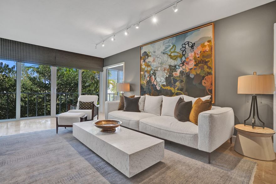 Corner residence with private outdoor oasis near Pier 66. Beautifully remodeled 2-bedroom, 2-bath home offering 1,170 sq ft of light-filled living space with seamless indoor-outdoor flow. The private patio features redesigned landscaping and professional in-ground lighting, creating an outdoor retreat rarely found in condominium living. The custom kitchen features Italian cabinetry, quartz countertops and new appliances including an in-unit washer and dryer. Renovated bathrooms offer glass shower enclosures, quartz counters and new fixtures. The residence features all-marble flooring throughout, fresh paint, modern lighting and impact windows and doors. Pet-friendly building with two assigned parking spaces, rare for the area. Walkable to Pier 66, the Omni Hotel, Intracoastal and beaches