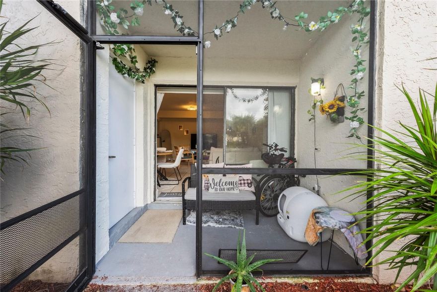 Welcome to this charming 2/2 ground-floor condo, perfect for all ages! This home is surrounded by top-rated schools and offers both comfort and convenience. Step into a bright, open living space. Enjoy the beautifully manicured grounds and lush landscaping right from your private, screened-in patio complete with an extra storage room. The split-bedroom floor plan provides privacy, while the master suite features a roomy walk-in closet. In-unit washer and dryer, spacious, very roomy rooms, prime location close to shopping and daily conveniences, pet friendly community, amenities include, community pool, BBQ/picnic area, Playground. Rent covers water, sewer, trash, exterior maintenance, insurance, pool, and roof. Make your appointment today, you’ll love it! Welcome to this charming 2/2 ground-floor condo, perfect for all ages! This home is surrounded by top-rated schools and offers both comfort and convenience. Step into a bright, open living space. Enjoy the beautifully manicured grounds and lush landscaping right from your private, screened-in patio complete with an extra storage room. The split-bedroom floor plan provides privacy, while the master suite features a roomy walk-in closet. In-unit washer and dryer, spacious, very roomy rooms, prime location close to shopping and daily conveniences, pet friendly community, amenities include, community pool, BBQ/picnic area, Playground. Rent covers water, sewer, trash, exterior maintenance, insurance, pool, and roof. Make your appointment today, you’ll love it!