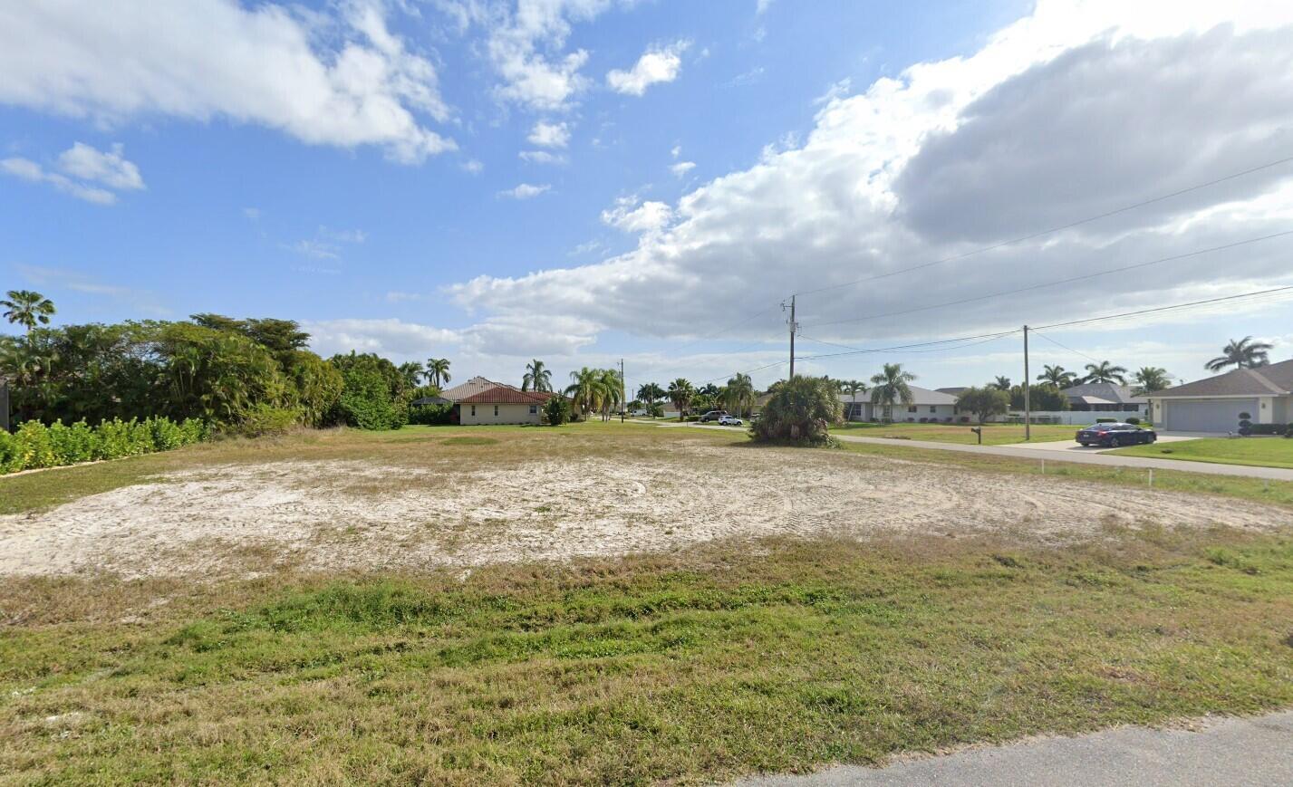 Prime residential corner lot in the heart of SW Cape Coral! Lot is situated in a highly desirable, quiet neighborhood surrounded by newer custom homes with no HOA. Ideal location already cleared to build your dream home or invest for the future. Western rear exposure offers beautiful sunset views. Conveniently located near shopping, dining, schools, and Cape Harbour Marina. Don't miss this opportunity to own land in one of Cape Coral's fastest-growing areas!