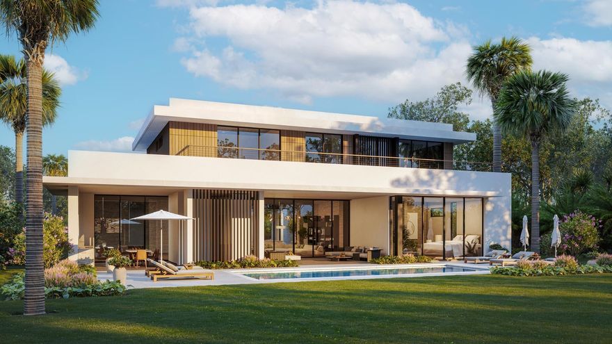 This beautiful Max Strang Design built by Willstrong Development is well under construction and is scheduled to be completed summer/early fall 2025 .  It's perfectly located on the Panther 9 Short course with stunning golf views.  Buyer may apply for Membership in the Panther National Club