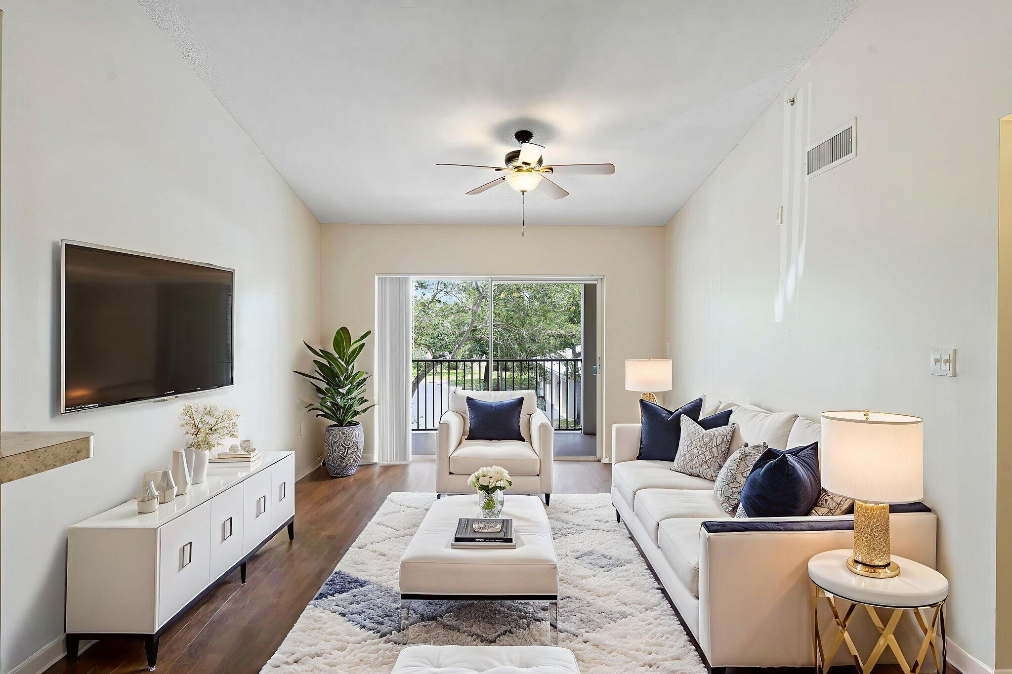 This rental is in a gated community right off the turnpike, offering peace of mind and a low security deposit. Inside, enjoy plank flooring, energy-efficient appliances, and an in-unit washer/dryer. Select units feature spacious walk-in closets and vaulted ceilings. Situated on over 30 acres, the community offers resort-style living: nature trails, a heated saltwater pool, lighted tennis/pickleball courts, a 24-hour fitness center, and a playground. Pets love the leash-free bark park and washing station. The newly renovated clubhouse is a hub for community events including live music, with a coffee bar, pool table, and darts. Also find grilling areas, a volleyball court, business suite, EV charging station, car care center, storage units and private garages. Ask about boat parking!